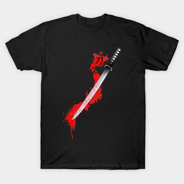 katana sword T-Shirt by filippob